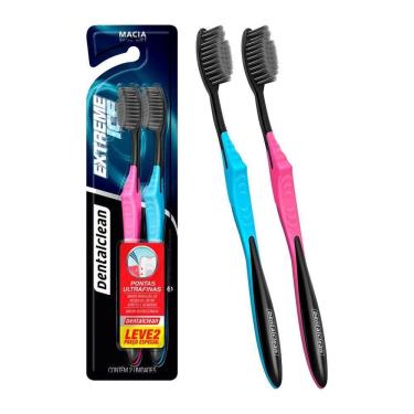 Imagem de Pack 2 Escovas De Dente Macia Suave Extreme Ice Ultrafina Dentais Dentalclean
