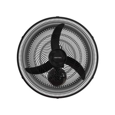 Imagem de Ventilador de Parede Preto 50cm New Plástico 130W Ventisol 127V