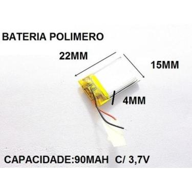 Imagem de Bateria Óculos 3d Ativo Dlp Link Xd Education 4x15x22 90mah - bgb