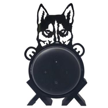 Imagem de Suporte de Alexa para Echo Dot 3 Cachorro "Husky" - Espaço 3d