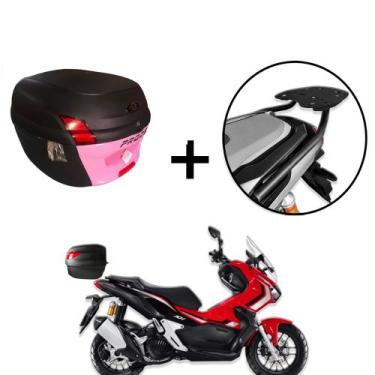 Imagem de Baú 34 litros Awa Proos com Bagageiro para HONDA ADV 2021-2023, Rosa