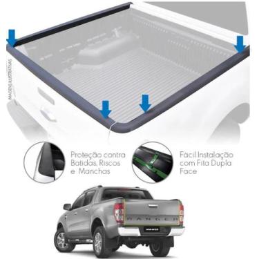 Imagem de Protetor Borda Tampa E Laterais Ford Ranger Cd 2013 Diante - Combo