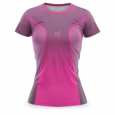 Imagem de Camisa Tshirt Feminina Academia Caminhada Protecao UV ante odor Baby L