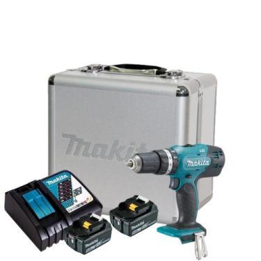 Imagem de Furadeira Parafusadeira 2Bat 18v 5ah Makita Dhp453 Carregador Rápido