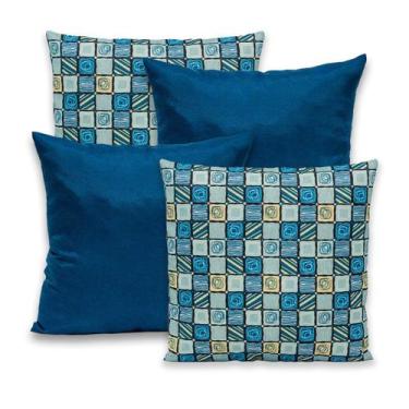 Imagem de Kit 4 Capas de Almofada com Zíper 40cmx40cm Gorgurinho - Dryka Enxovai