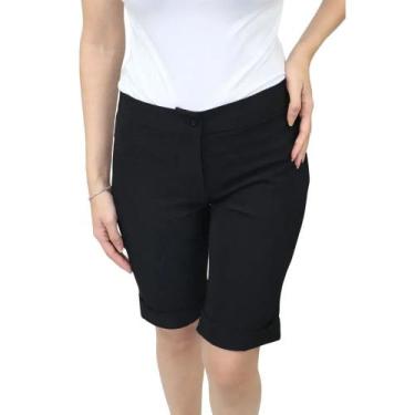 Imagem de Bermuda Feminina Social - DEMORGAN, Preto, 40