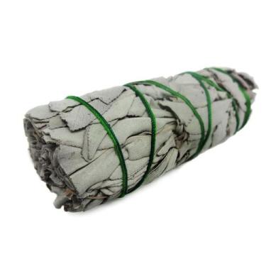 Imagem de Salvia Branca Incenso Natural Para Defumação e Purificação Tocha 10cm 