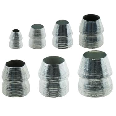 Imagem de TAODAN Conjunto de 7 manípulos redondos cunha martelo cabo compacto cunha de metal ferramenta agrícola acessório de reforço de machado fixo para reforço de machado e martelos