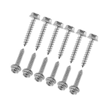 Imagem de Motoforti Parafusos da tampa da embreagem, parafuso da tampa da embreagem, para Polaris RZR 570 2017-2020, liga de aço galvanizado, tom prateado, 12 peças