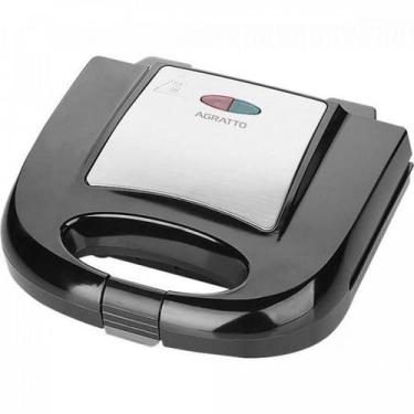 Imagem de Sanduicheira e Grill 750W 110V SID01 Inox AGRATTO F002, 110V
