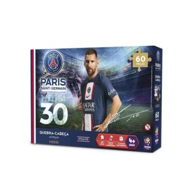 Imagem de Quebra-cabeça Gigante Colecionável PSG Messi 60 Peças - Mimo Brinquedo