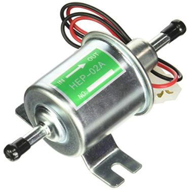 Imagem de HEP-02A Baixa Pressão (2,5-4 PSI) Universal 12V Heavy Duty Gas Diesel Bomba de Combustível Elétrica em Linha Metal Sólido Petro Gasolina Motor Diesel Adequado Caminhão, Barco, ATV Agrícola, Geradores,