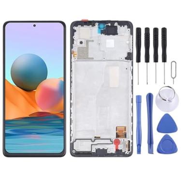 Imagem de Substituição da tela móvel Tela LCD OLED original e conjunto completo de digitalizador com moldura para Xiaomi Redmi Note 10 Pro 4G / Redmi Note 10 Pro (Índia) / Redmi Note 10 Pro Max (4G) M2101K6G M2