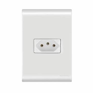 Imagem de Conjunto 4x2 Com 1 Tomada 2p+T 10 A 250 V Tramontina Liz Branco