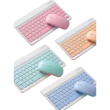 Imagem de Teclado E Mouse Bluetooth Compatível Com  Galaxy Tab S9, S9 Fe, S9+ - 