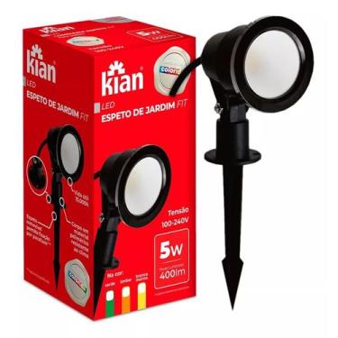 Imagem de Espeto Luminária Jardim Led 5w Branca Morna 3000k - Kian