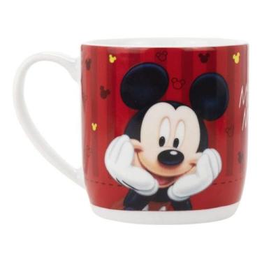Imagem de Caneca Porcelana Mickey Mouse 300ml Vermelho Disney