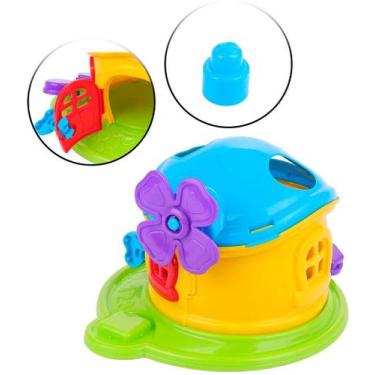 Imagem de Cogumelo Encantado Encaixe Bloco Brinquedo Didático Infantil - JXP KID
