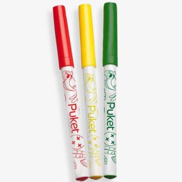 Imagem de Kit Canetas Marcadores Permanentes para Tecido Puket 050402995