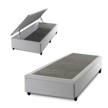 Imagem de Box Baú Branco Solteiro 88x188x45 - King House