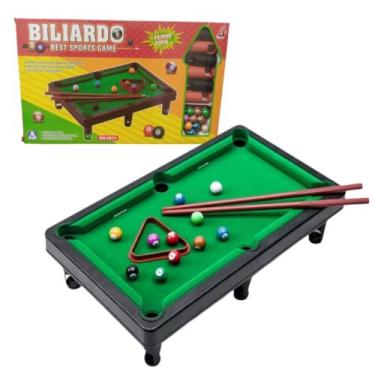 Imagem de Brinquedo Dia Das Crianças Mesinha De Bilhar Infantil Sinuca Portátil 