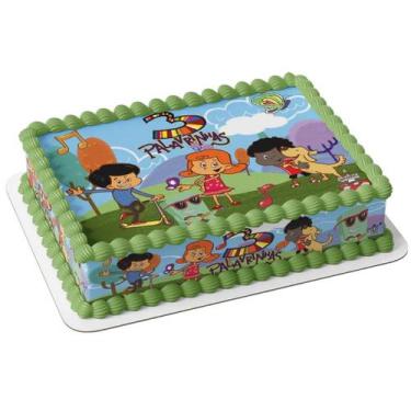 Imagem de Papel arroz e faixa para bolo 3 palavrinhas - Catias Cakes