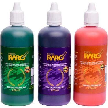 Imagem de Kit 3 Tintas Marcador/Canetão/Pincel de Quadro Branco 120ml - Pincel R