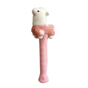 Imagem de Colaxi Capa para cabo de raquete de badminton, protetor de empunhadura de raquete com cordão, capa para empunhadura de raquete, Rosa