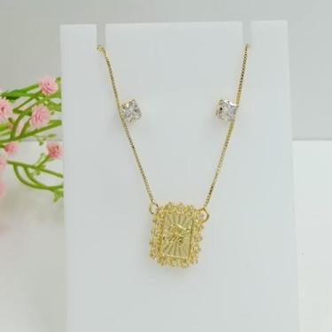 Imagem de Conjunto Fé Folheado a Ouro 100410 - Shekináh Joias 