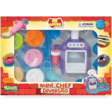 Imagem de Ki massa mini chef diversao com 5 massinhas de 28g sunny, ., UN