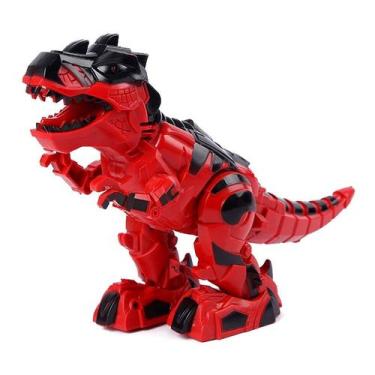 Imagem de Dinossauro Robô Rex Mecânico Com Luz Som E Movimento(vermelho) - Toy K