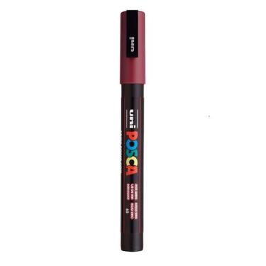Imagem de Marcador Posca Pc-3m Vinho Ponta Fina 1,5mm - UNIBALL, VERMELHO VINHO 