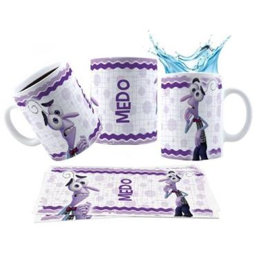 Imagem de Caneca 325ml Divertidamente 2 Personagens Tristeza Ansiedade - LARANJA