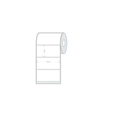 Imagem de Etiqueta Couche Adesiva 100x50 (mm) 10x5 Cm Branca - RPrint Etiquetas