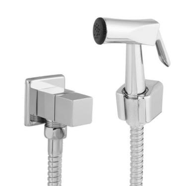 Imagem de Ducha Higiênica Quadrada para Banheiro / Lavabo Flexível 1,20m Metal I