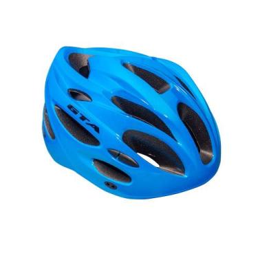 Imagem de Capacete ciclismo mtb GTA Inmold start com sinalizador led, Azul, G (5