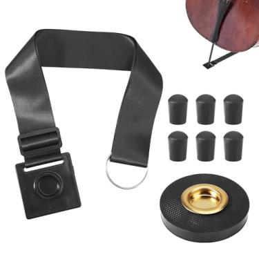 Imagem de 8 peças de acessórios para violoncelo, âncora de pino de violoncelo, alça de rolha de violoncelo antiderrapante e suporte de ponta de borracha protetores de chão presentes para tocadores de