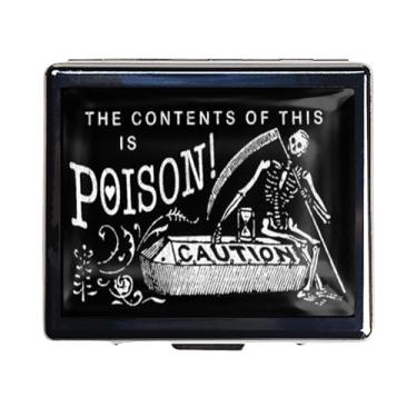 Imagem de Organizador de comprimidos de 7 dias prata brilhante cromado com espelho interno tem 8 compartimentos separados retangular bonito organizador de comprimidos de viagem para bolsa de 7 dias (foice