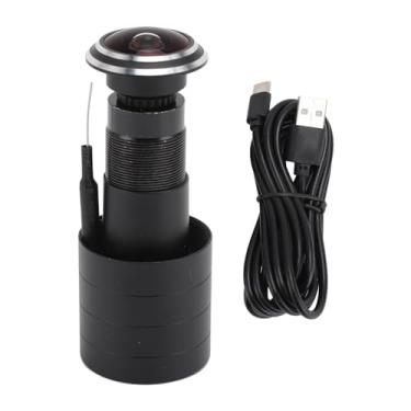 Imagem de Câmera olho mágico de porta, 1080p, orifício de porta, ângulo amplo, olho mágico, aplicativo inteligente, câmera USB, nuvem, detecção de movimento, para Android
