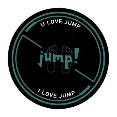 Imagem de Colaxi Tapete de corda para pular, baixo ruído, pilates, dupla face, amortecimento antiderrapante, esportes, silicone pu, 49 polegadas, proteção de chão, Verde