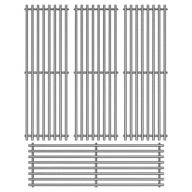 Imagem de Votenli S65051 (pacote com 4) Grelhas de aço inoxidável 7 mm de substituição para grelha de cozinha Chargriller Gas Grill 2121, 2123, 2222, 2828, 3001, 3030, 3725, 4000, 5050, 5252, 5650,9000. 20