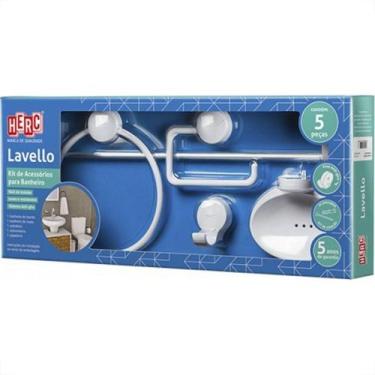 Imagem de Acessorio Wc Herc Lavello Kit Com 5 Pecas Branco 4090