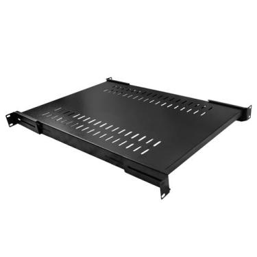 Imagem de Bandeja Fixa Ventilada 1U x 600 mm 4 PT- Preto - Pier Telecom