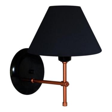 Imagem de Arandela De Parede em Alumínio e Cúpula de Algodão Para Sala, Quarto C