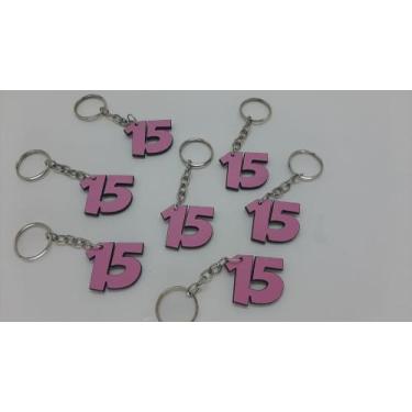 Imagem de Lembrancinha Aniversário 15 anos kit com 13 chaveiros em mdf - MIWL AR