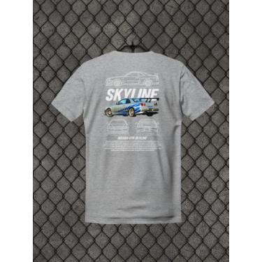 Imagem de Camiseta Gearhead Nissan Skyline Gtr R34 Brian O'conner - ShopBrainsto