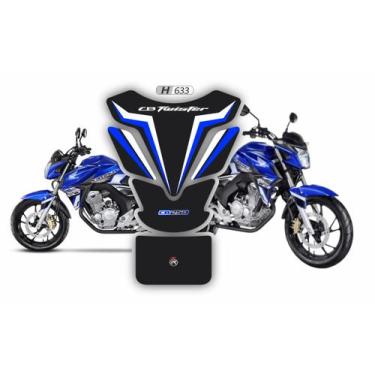 Imagem de Adesivo Protetor Tanque Moto CB 250 Twister H633 - Resitank