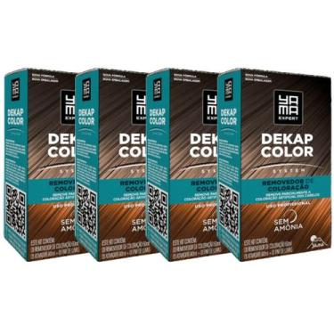 Imagem de Kit 4 DekapColor Yama Removedor De Coloração Capilar Cabelo Profission
