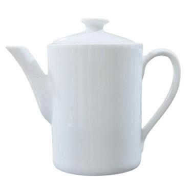 Imagem de Bule Alto Bico Longo Café, Chá, Leite 800ml - Porcelana Branca - Antil