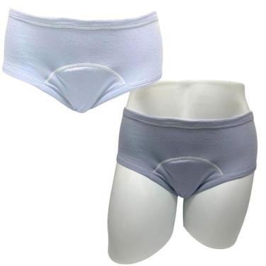 Imagem de Calcinha Absorvente Algodão Segura Escapes Urina 2un Bco/CZ - Minha Es